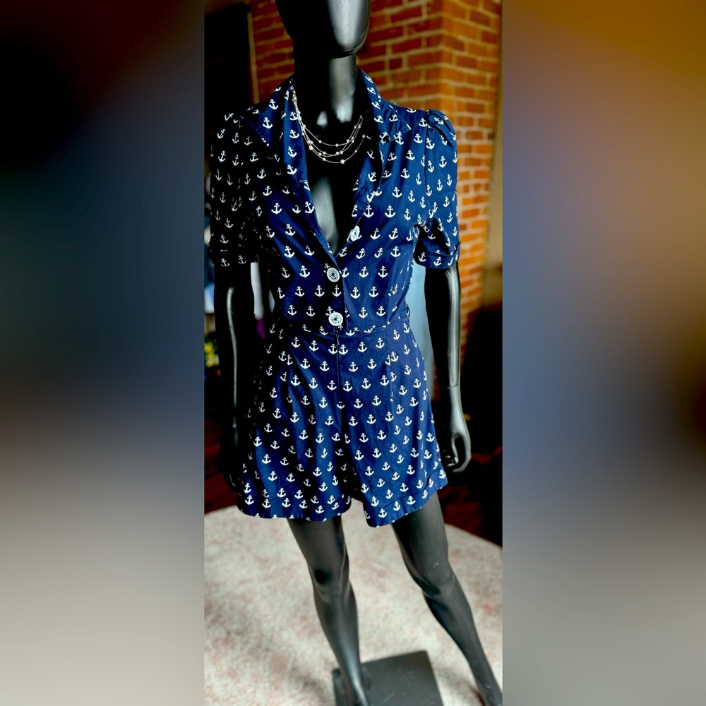 British retro abhors away one-piece romper jumpsuit ⚓